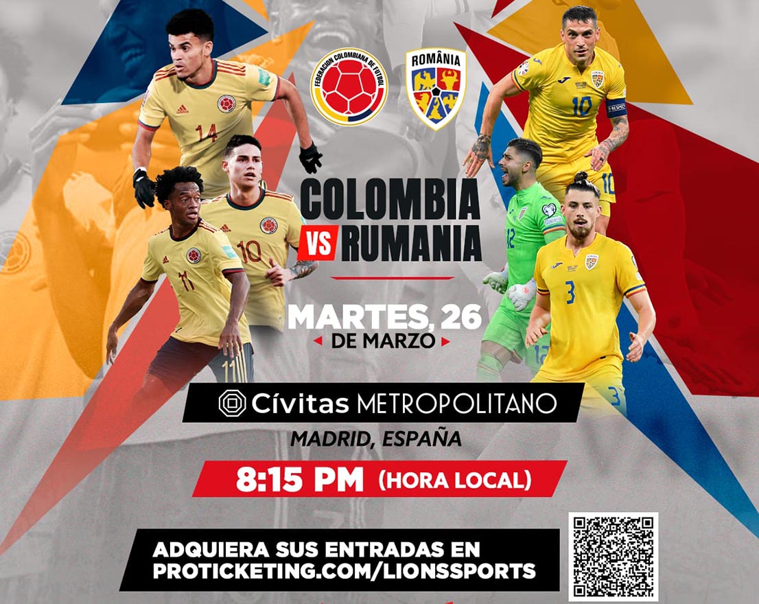 Confirmado el partido Colombia vs Rumanía en Madrid el próximo martes 26 de  marzo – Ociolatino.com